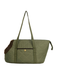 Sac matelassé Dog vert moumoute brun Barbour Dog DAC 0140 OL74 boutique store chien mode shop Strasbourg a