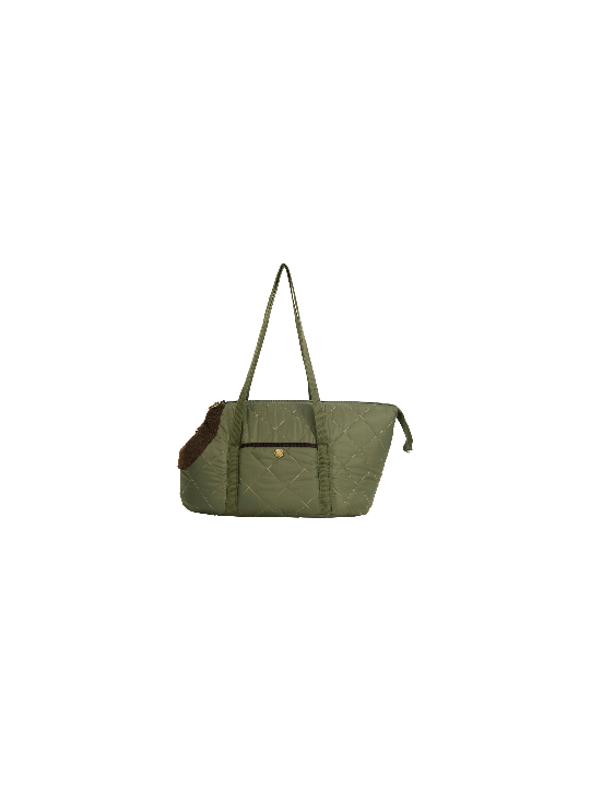 Sac matelassé Dog vert moumoute brun Barbour Dog DAC 0140 OL74 boutique store chien mode shop Strasbourg 2