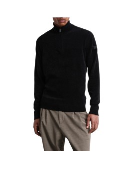 PULL COL CAMIONNEUR VELOURS NAVY 26136 60 RRD ROBERTO RICCI DESIGNS HOMME face