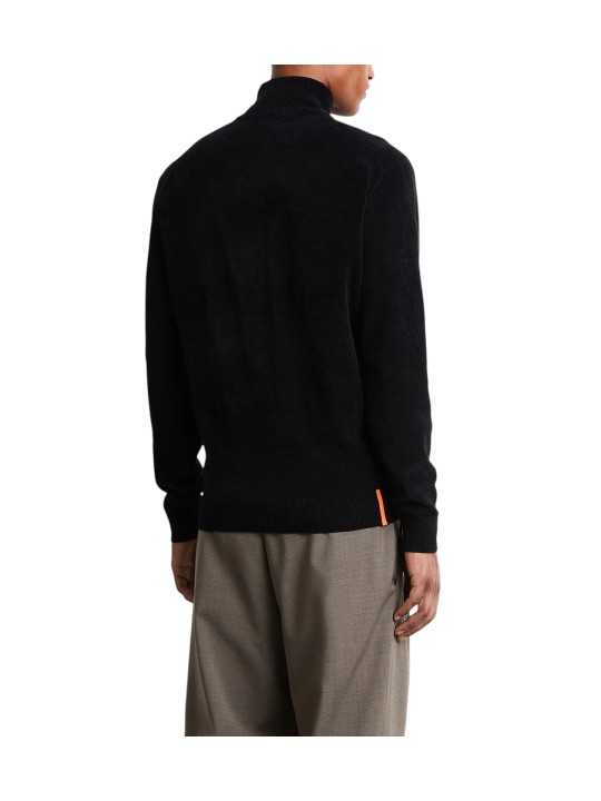 PULL COL CAMIONNEUR VELOURS NAVY 26136 60 RRD ROBERTO RICCI DESIGNS HOMME dos