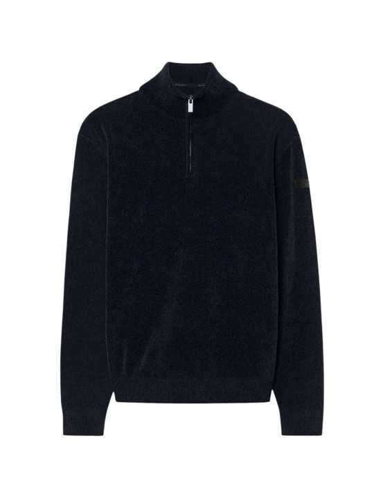 PULL COL CAMIONNEUR VELOURS NAVY 26136 60 RRD ROBERTO RICCI DESIGNS HOMME solo