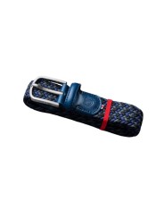 CEINTURE TRESSEE ZURICH TRIO NAVY BLUE BLACK GREY LA BOUCLE MIXTE B30300180 Strasbourg focus 1