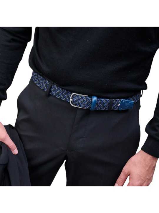 CEINTURE TRESSEE ZURICH TRIO NAVY BLUE BLACK GREY LA BOUCLE MIXTE B30300180 Strasbourg taille 1 CEINTURE TRESSEE ZURICH TRIO NAVY BLUE BLACK GREY LA BOUCLE MIXTE B30300180 Strasbourg taille 1