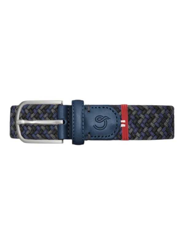 CEINTURE TRESSEE ZURICH TRIO NAVY BLUE BLACK GREY LA BOUCLE MIXTE B30300180 Strasbourg focus