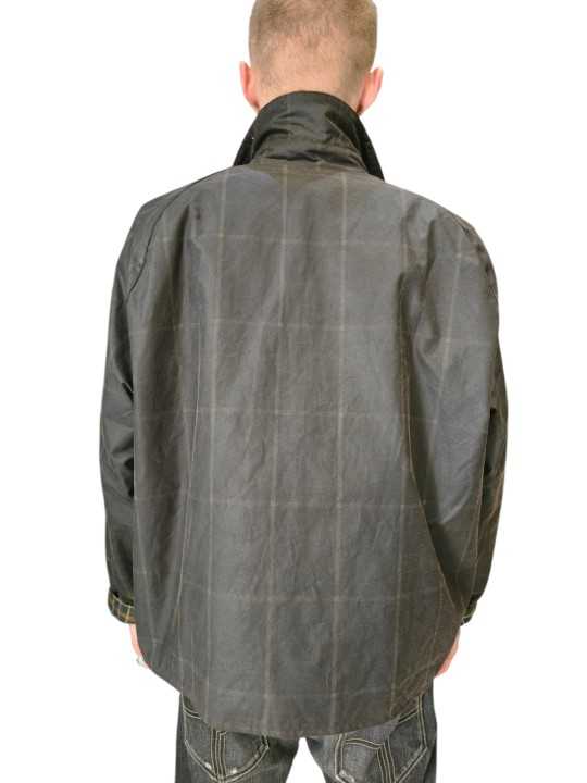 Blouson Paul Smith Transport wax tartan vert bleu Rustic Barbour homme MWX 2611 BR71 femme boutique Strasbourg store vêtement 2
