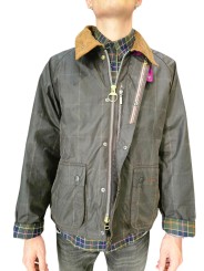 BLOUSON PAUL SMITH TRANSPORT WAX TARTAN VERT BLEU RUSTIC MWX 2611 BR71 MIXTE Barbour homme