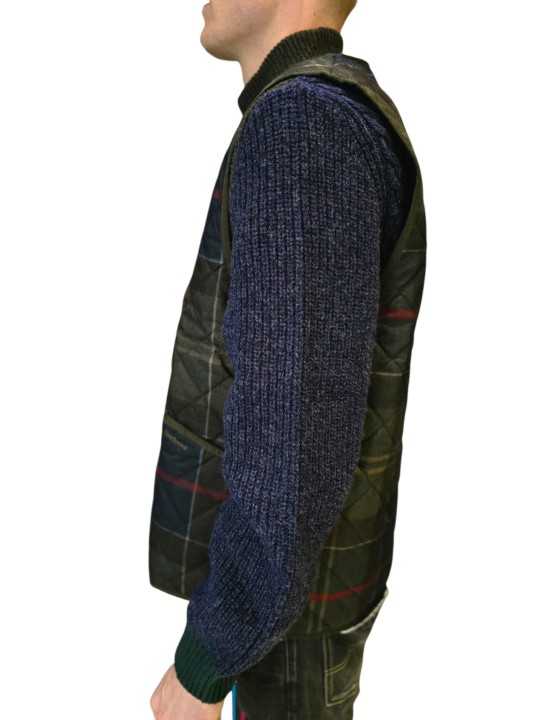 Doublure Liner réversible tartan sage MLI 0064 TN14 Barbour homme boutique Strasbourg mode vêtement store veste profil