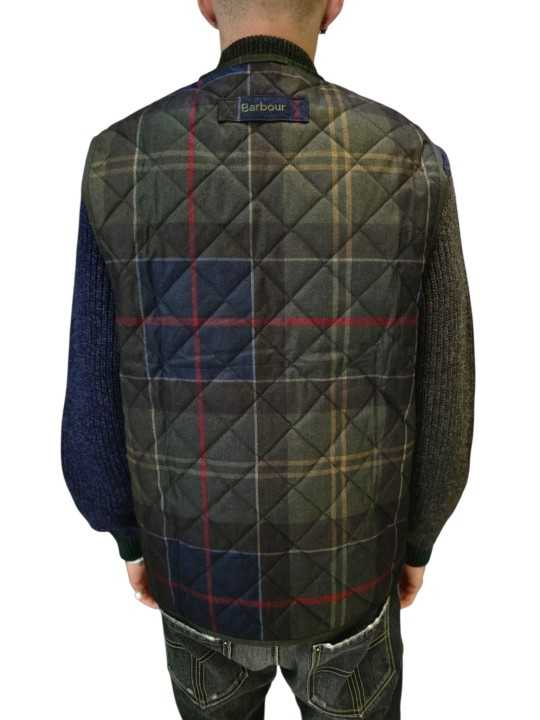 Doublure Liner réversible tartan sage MLI 0064 TN14 Barbour homme boutique Strasbourg mode vêtement store veste dos