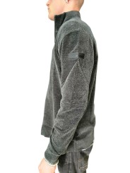 Pull col camionneur velours kaki RRD Roberto Ricci Designs Homme 26136 20 boutique Strasbourg vêtement mode store profil