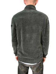 Pull col camionneur velours kaki RRD Roberto Ricci Designs Homme 26136 20 boutique Strasbourg vêtement mode store dos