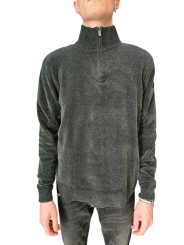 Pull col camionneur velours kaki RRD Roberto Ricci Designs Homme 26136 20 boutique Strasbourg vêtement mode store face