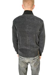 Gilet zip velours noir 26134 10 RRD Roberto Ricci Designs Homme boutique Strasbourg vêtement mode store dos