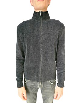 Gilet zip velours noir 26134 10 RRD Roberto Ricci Designs Homme boutique Strasbourg vêtement mode store front
