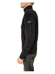 Gilet zip velours noir 26134 10 RRD Roberto Ricci Designs Homme boutique Strasbourg vêtement mode store pro fil
