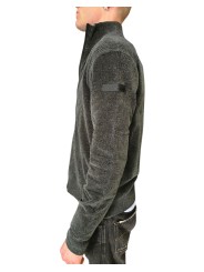 Gilet zip velours kaki 26134 20 RRD Roberto Ricci Designs Homme boutique Strasbourg vêtement mode store profil