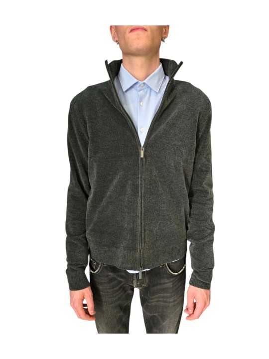 Gilet zip velours kaki 26134 20 RRD Roberto Ricci Designs Homme boutique Strasbourg vêtement mode store front