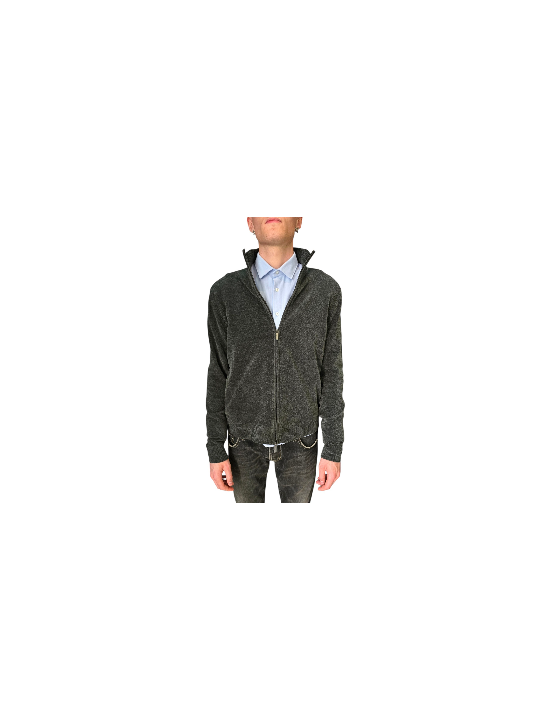 Gilet zip velours kaki 26134 20 RRD Roberto Ricci Designs Homme boutique Strasbourg vêtement mode store style