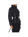 Doudoune courte noir corset mate PI95D 66E1 V550 110 Elisabetta Franchi femme boutique Strasbourg vêtement fashion store look