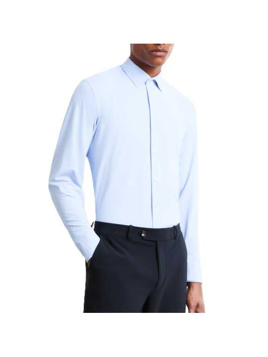 Chemise ciel micro barrettes 26264 66A Roberto Ricci Designs Homme boutique Strasbourg mode vêtement store front
