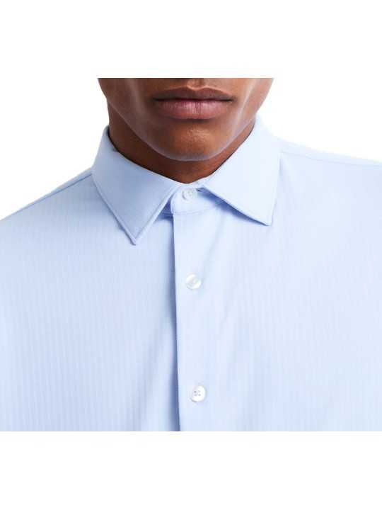 Chemise ciel micro barrettes 26264 66A Roberto Ricci Designs Homme boutique Strasbourg mode vêtement store détail