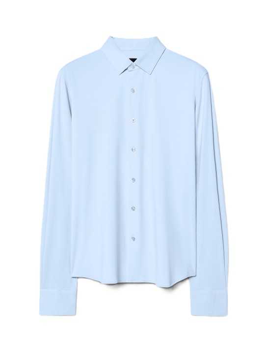 Chemise ciel micro barrettes 26264 66A Roberto Ricci Designs Homme boutique Strasbourg mode vêtement store flat