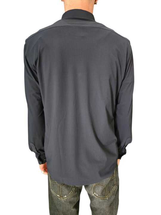 Chemise floqué navy RRD Roberto Ricci Designs Homme 26264 60B boutique Strasbourg vêtement mode fashion store dos