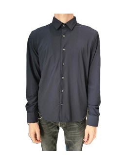 Chemise floqué navy RRD Roberto Ricci Designs Homme 26264 60B boutique Strasbourg vêtement mode fashion store front