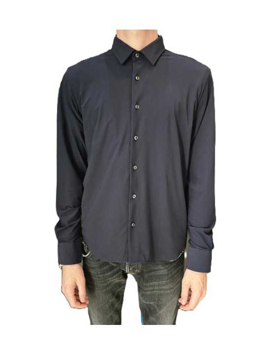 Chemise floqué navy RRD Roberto Ricci Designs Homme 26264 60B boutique Strasbourg vêtement mode fashion store front