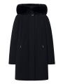 Doudoune mi longue surflex noir col fourrure RRD Roberto Ricci Design femme W26502F 10 boutique Strasbourg mode vêtement store f