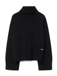 Pull col roulé noir maille tech RRD Roberto Ricci Design Femme W26665 10 boutique Strasbourg vêtement mode store flat