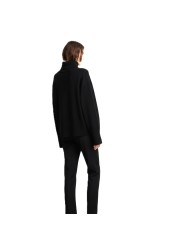 Pull col roulé noir maille tech RRD Roberto Ricci Design Femme W26665 10 boutique Strasbourg vêtement mode store dos