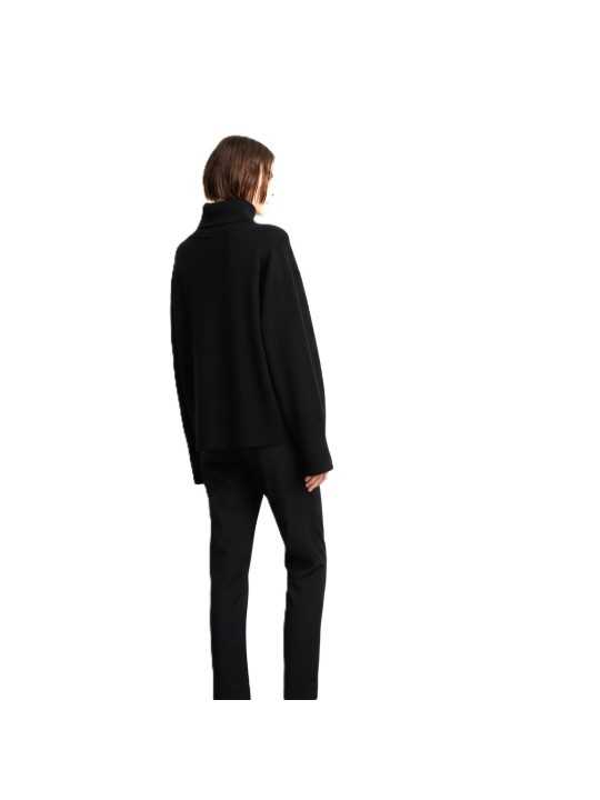 Pull col roulé noir maille tech RRD Roberto Ricci Design Femme W26665 10 boutique Strasbourg vêtement mode store dos