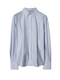 Chemise rayée navy blanc tech slim RRD Roberto Ricci Design Femme boutique Strasbourg mode store