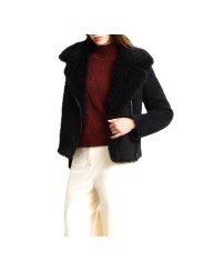 Perfecto noir éco shearling RRD Roberto Ricci Design Femme W26573 10 boutique Strasbourg mode vêtement store look