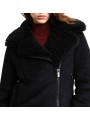 Perfecto noir éco shearling RRD Roberto Ricci Design Femme W26573 10 boutique Strasbourg mode vêtement store détail