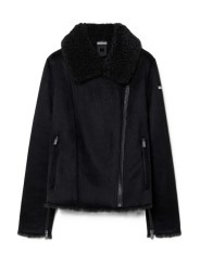 Perfecto noir éco shearling RRD Roberto Ricci Design Femme W26573 10 boutique Strasbourg mode vêtement store flat