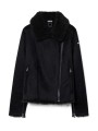 Perfecto noir éco shearling RRD Roberto Ricci Design Femme W26573 10 boutique Strasbourg mode vêtement store flat