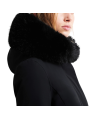 Doudoune mi longue surflex noir col fourrure RRD Roberto Ricci Design femme W26502F 10 boutique Strasbourg mode vêtement store h