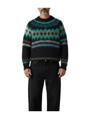 Pull jacquard noir émeraude épais M1R A002 W03263 79 Paul Smith homme Strasbourg mode vêtement store shop front