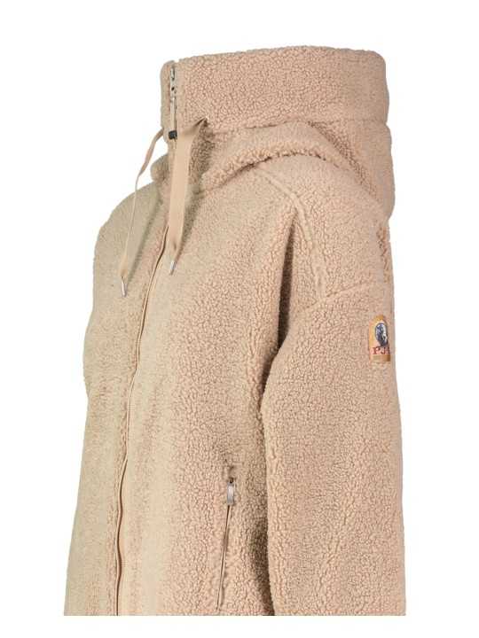 Polaire longue oversize Noelle Sable SunKissed Parajumpers PJS Femme PWFLPF33 0253 boutique Strasbourg vêtement mode profil