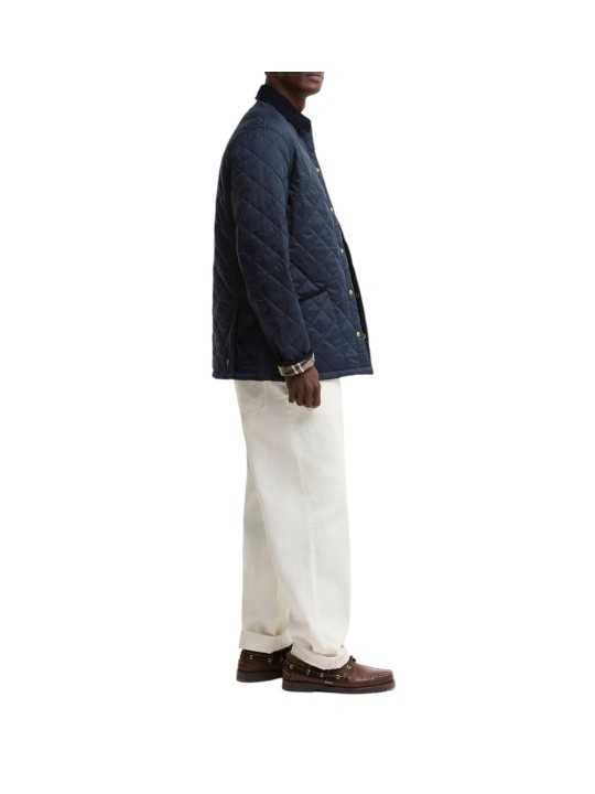 Veste matelassée icon héritage Liddesdale navy Barbour homme LQU 1928 NY71 boutique Strasbourg vêtement store profil