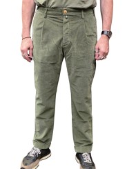 CHINO HENRY SERGE VELOURS OBLIQUE VERT AMANDE 4375 R42 JACOB COHEN HOMME face 1