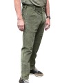 CHINO HENRY SERGE VELOURS OBLIQUE VERT AMANDE 4375 R42 JACOB COHEN HOMME 3/4