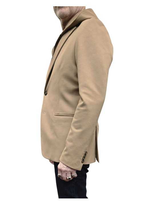 VESTE PLASTRON CAPUCHE AMOVIBLE CAMEL JERSEY U2070J G5211 17 UNGARO HOMME profil