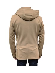 VESTE PLASTRON CAPUCHE AMOVIBLE CAMEL JERSEY U2070J G5211 17 UNGARO HOMME dos