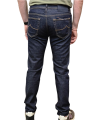 Jeans Bard brut chiné couture orange jacron bleu 4213 R1 Jacob Cohën Homme pantalon boutique Strasbourg vêtement mode dos