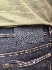 Jeans Bard brut chiné couture orange jacron bleu 4213 R1 Jacob Cohën Homme pantalon boutique Strasbourg vêtement mode jacron