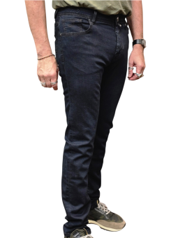 JEANS BARD FAST ZIP BLEU CARBONE JACRON CAFE SURPIQUE CAFE 3623 R2 JACOB COHEN Homme