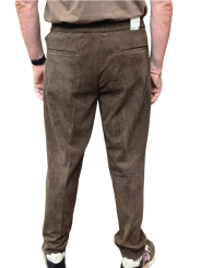 Pantalon velours choco lien taille B0 19092 1224 8310 Baldessarini Homme boutique Strasbourg vêtement mode store dos