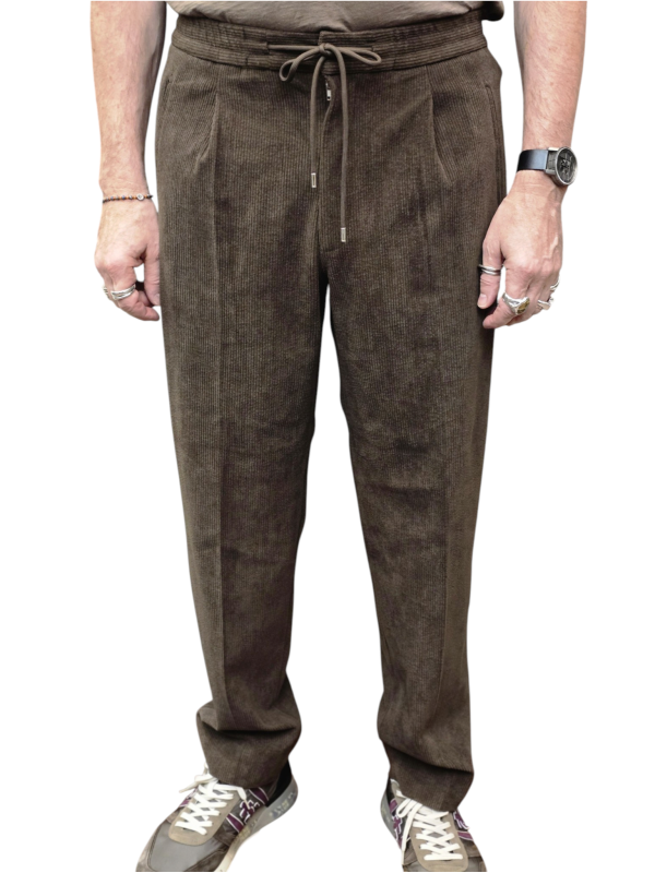 Pantalon velours choco lien taille B0 19092 1224 8310 Baldessarini Homme boutique Strasbourg vêtement mode store front